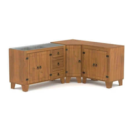 bajo-mesada-esquinero-linea-naturale-roble (2) Juego de Comedor 4 Sillas Reforzado