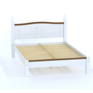 Cama 2 plazas línea Naturale - Blanco