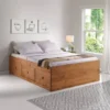 Cama 2 Plazas Linea Naturale C/cajones - Roble