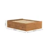 Cama 2 Plazas Linea Naturale C/cajones - Roble