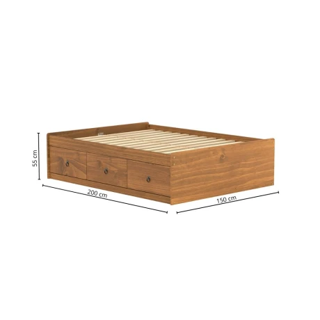 cama-2-plazas-linea-naturale-c-cajones-roble (5) Cama 2 Plazas Linea Naturale C/cajones - Roble
