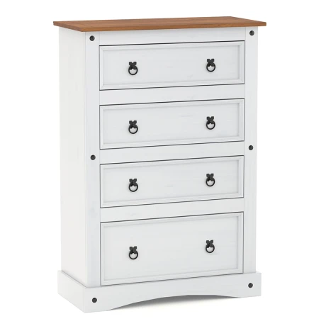 comoda-4-cajones-linea-naturale-blanco-roble (1) Cómoda 4 Cajones